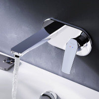 Смеситель для умывальника AM.PM Gem монтируемый в стену, хром F90A72200