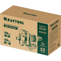 Слесарные тиски KRAFTOOL 3D-Steel 150 мм 32704-150