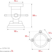 Слесарные тиски KRAFTOOL 3D-Steel 150 мм 32704-150