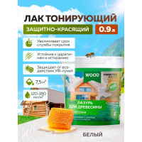 Акриловая лазурь FARBITEX (для дерева; защитно-красящая; белый; 0.9 л) 4300009456