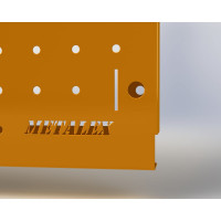 Металлическая перфопанель ООО Металекс Metalex 900x900 мм, оранжевая PRO9090