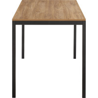 Разборный стол GreenWeen SMART 1200 черный каркас, столешница ЛДСП Дуб Канзас, 1200x650x750 GW-SMART-1200-B-LD-R