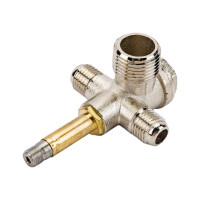 Клапан обратный наружная резьба 1/4", 1/4", 3/8" для малошумных компрессоров 1.4 кВт Pegas pneumatic 4325
