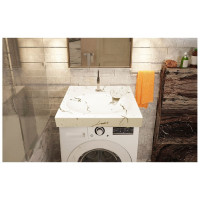 Раковина Azario Carmen 605x602x85 мм, белый мрамор CS 00078503