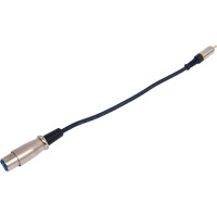 Переход XLR гнездо - RCA штекер Pro Legend позолоченные контакты с кабелем 0.3м, PL2287