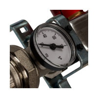 Коллектор из нержавеющей стали в сборе с расходомерами STOUT 2 выхода SMS 0907 000002