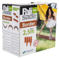 Бордюр для сада, коричневый Prosperplast Palisada border IPBO-R222