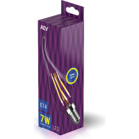 Светодиодная лампа REV FILAMENT свеча на ветру, FC37, E14, 7Вт, 2700K, DECO Premium 32432 4