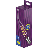 Светодиодная лампа REV FILAMENT свеча на ветру, FC37, E14, 7Вт, 2700K, DECO Premium 32432 4
