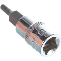 Насадка торцевая 1/4"DR с вставкой-битой шестигранной, H3 Ombra 114203