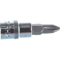 Насадка торцевая 1/4"DR с вставкой-битой РН2 Ombra 114402