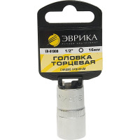 Головка торцевая Эврика 16мм 1/2 6-гранная ударная глубокая L=78мм с держателем ER-95809H 976993
