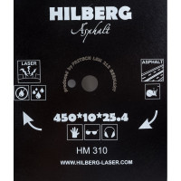 Диск алмазный отрезной Hilberg 450x25.4 Hard Materials Laser Asphalt HM310