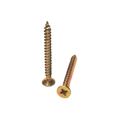 Саморез желтый универсальный оцинкованный с потайной головкой 5.0x50 мм, pz2, 10 кг GSMETZ 1035050