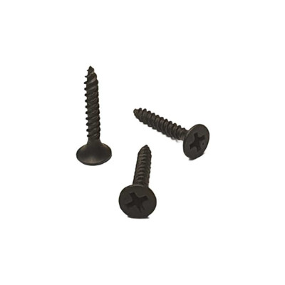 Саморез черный усиленный фосфатированный по металлу 3.5x25 мм, ph2, 10 кг GSMETZ 1013525