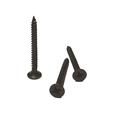 Саморез черный усиленный фосфатированный по металлу, дереву, ГКЛ 3.5x41 мм, ph2, 1 кг GSMETZ 1013541-1