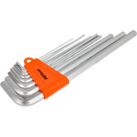 Набор Г-образных экстрадлинных ключей AV Steel HEX 1/16-3/8 9 предм. AV-363209