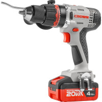Аккумуляторная дрель-шуруповерт Crown CT21076HMX-4 BMC