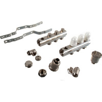 Коллекторный блок KROMWELL с термостатическими вставками, запорными клапанами EU.ST6079350 1x34x3_k