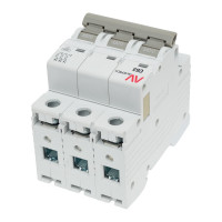 Автоматический выключатель EKF AV-10, 3P, 63A, 10kA, AVERES mcb10-3-63C-av