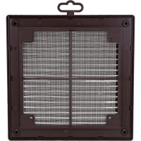 Разъемная решетка с москитной сеткой TDM ELECTRIC ЭКО 208х208 мм коричневая SQ1807-0079