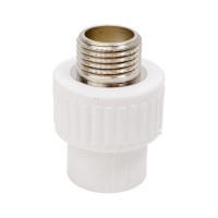 Комбинированная муфта СТМ ПЛАСТ PP-R, с наружней резьбой, DN 20х1/2 CPSM2012