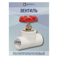 Вентиль СТМ PP-R DN 20 ПЛАСТ CPSV0020