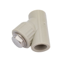 Сетчатый фильтр VALFEX PP-R Дн 20х45°, серый 10141020Г 036-0607