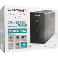 Источник бесперебойного питания CROWN CMU-SP1200EURO USB CM000001866
