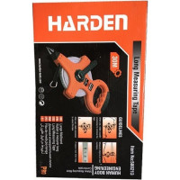 Геодезическая рулетка HARDEN с фибергласовой лентой и открытым корпусом, 30 м. 580213