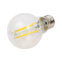 Светодиодная лампа General Lighting Systems Филамент прозрачный E27 17Вт 1510Лм 4500К Нейтральный белый свет Груша GLDEN-A60S-17-230-E27-4500 660320