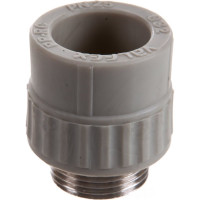 Муфта комбинированная с наружной резьбой VALFEX PP-R серая, 32 мм х1" 10130032Г 127-0364