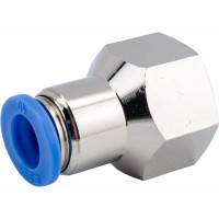 Фитинг цанговый прямой с внутренней резьбой 1/2F для трубки диаметром 10 мм SHPI PCF 10-R04