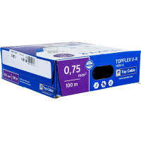 Монтажный гибкий провод 1Х0,75 серый TOPFLEX H05V-K ПВ3 131G000SR100(100м)