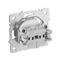 Механизм розетки NILSON 1СП серебро Touran/Alegra metallic 24130415