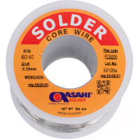 Припой (0.25 мм, 0.2 кг, Sn60/Pb40, FC5005 флюс RMA) ASAHI 00-00001180