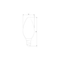 Светодиодная лампа Elektrostandard BLE1412 свеча 7W 4200K E14 C35 прозрачный a049116