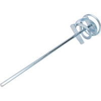 Миксер металлический оцинкованный для краски и штукатурки (80х400 мм) ZOLDER 1080400