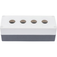 Корпус EKF КП104, 4 кнопки белый cpb-104-w