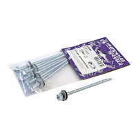 Кровельный саморез крепежная техника цинк, 4,8x80, 5 шт. 11012