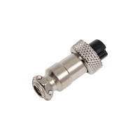 Разъем MIC12 5P гнездо Pro Legend металл на кабель, PL2217