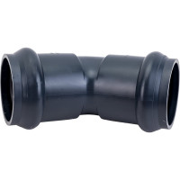 Отвод AQUAVIVA НПВХ напорный двухраструбный 110x45 AQV103110 26510