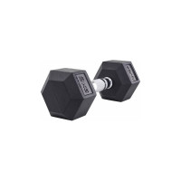 Гексагональная обрезиненная гантель Starfit DB-301 9 кг, черный УТ-00019790