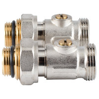 Узел нижнего подключения радиатора PROFACTOR прямой шаровой 1/2х3/4 ЕК PF RVS 612