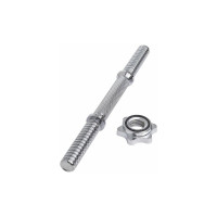 Гантельный металлический хромированный гриф Starfit BB-107 35 см, d=25 мм УТ-00019083