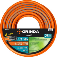 Поливочный шланг Grinda PROLine FLEX 3 1/2", 50 м, 25 атм 429008-1/2-50