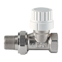 Термостатический клапан радиатора PROFACTOR прямой, с преднастройкой, 1/2 PF RVT 980