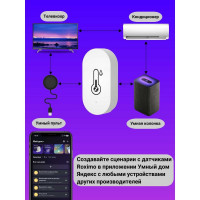 Умный Zigbee датчик температуры и влажности Roximo SZTH02