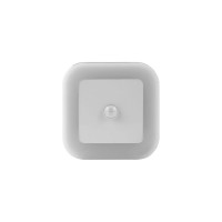 Светодиодный ночник ROCKETSOCKET с датчиком движения квадратный, Вкл/Выкл/Авто, теплый белый свет, 1.0Вт, Белый RS-791D