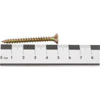 Саморез желтый универсальный оцинкованный с потайной головкой 5.0x50 мм, pz2, 10 кг GSMETZ 1035050